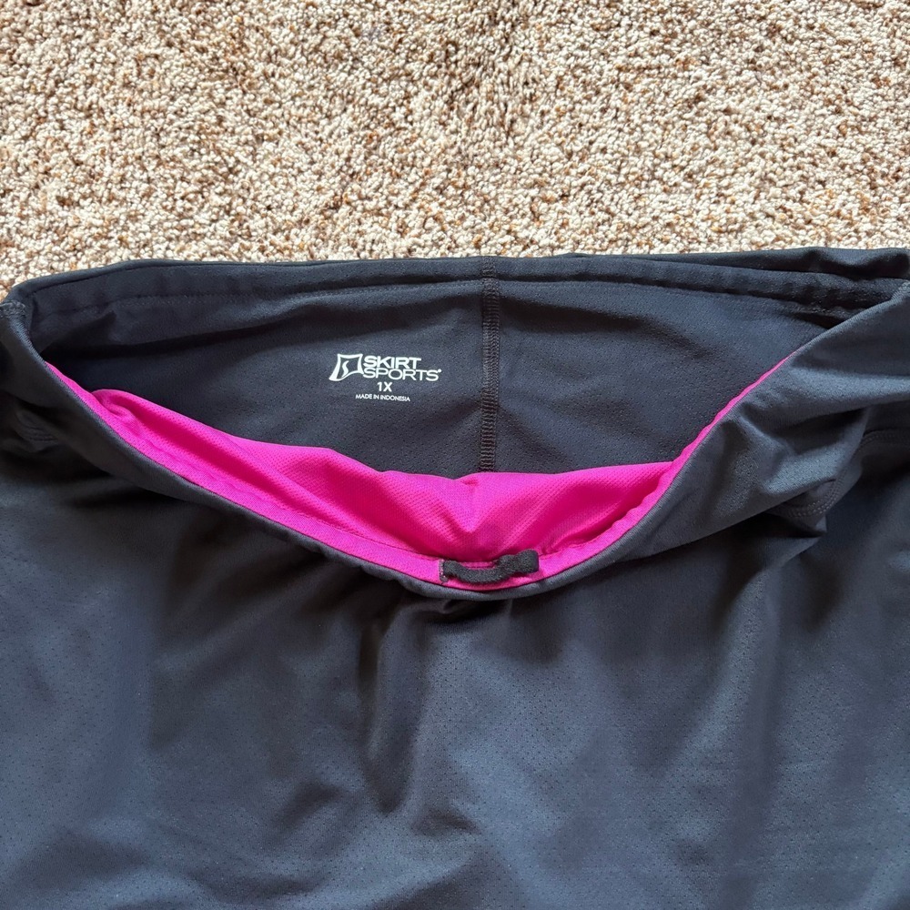 New! Skirt Sports Lotta Breeze Capri Skirt Women 1X Black Activewear Running - Picture 4 of 15